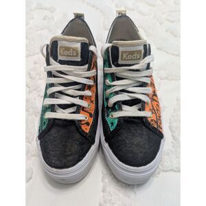 Custom Keds Triple Up Platform Sneakers Punk/Grunge Art Women’s 8